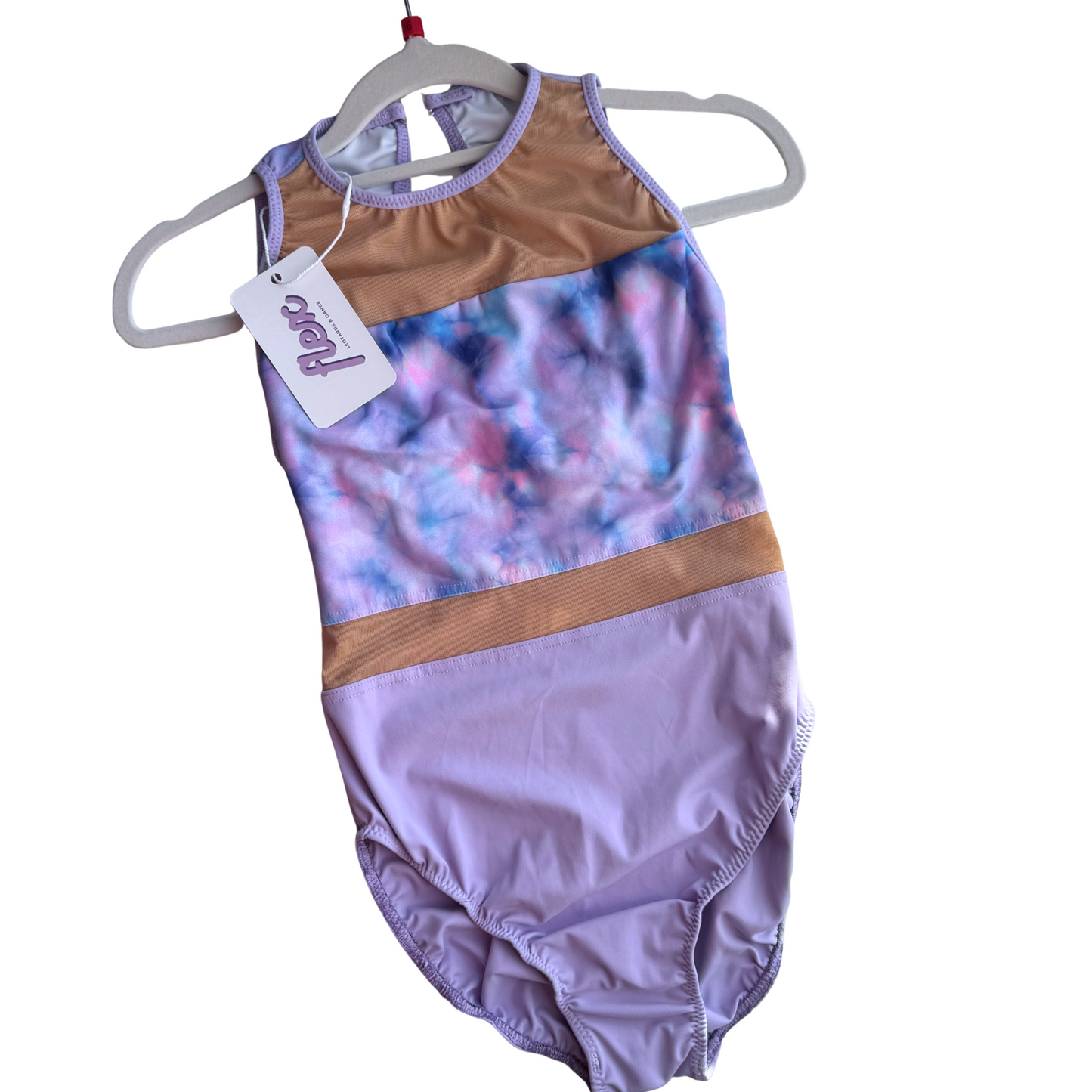A8 Kat Leotard Lilac / Lilac Tie Dye