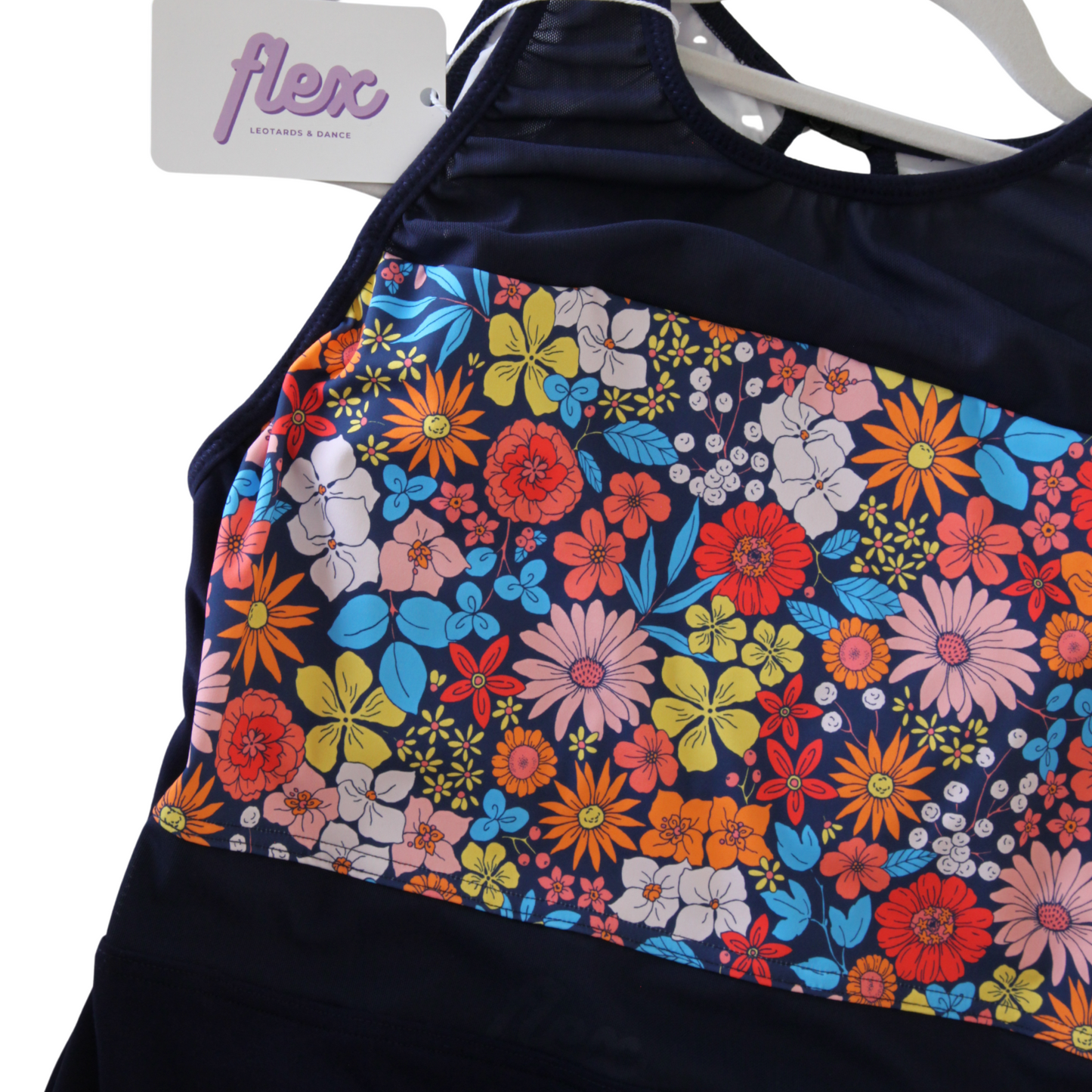 Y14 Kat Leotard Navy / Navy Floral